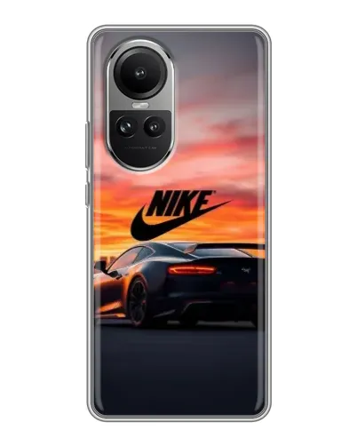 Чехол для OPPO Reno 10 Pro с картинкой «Nike и суперкар» Чехол для OPPO Reno 10 Pro с картинкой «Nike и суперкар»