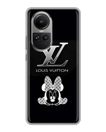 Чехол для OPPO Reno 10 Pro с картинкой «LV и Минни Маус» Чехол для OPPO Reno 10 Pro с картинкой «LV и Минни Маус»