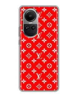 Чехол для OPPO Reno 10 Pro с картинкой «Яркий паттерн LV»