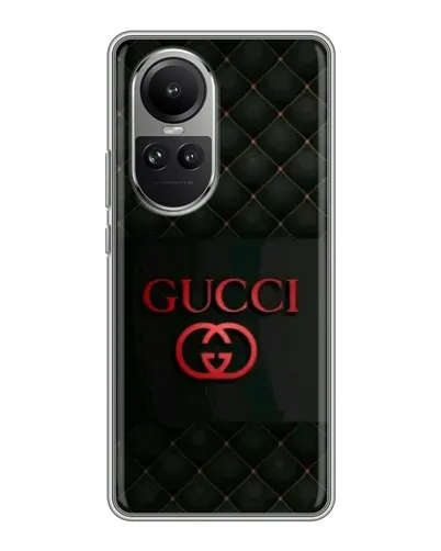 Чехол для OPPO Reno 10 Pro с картинкой «Gucci — стеганый черный» Чехол для OPPO Reno 10 Pro с картинкой «Gucci — стеганый черный»