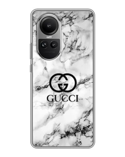 Чехол для OPPO Reno 10 Pro с картинкой «Gucci — мраморный шик» Чехол для OPPO Reno 10 Pro с картинкой «Gucci — мраморный шик»