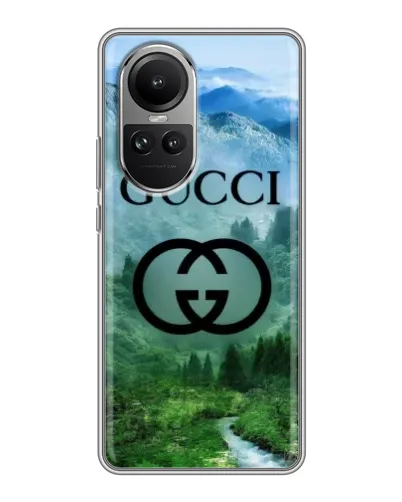 Чехол для OPPO Reno 10 Pro с картинкой «Gucci — горный пейзаж» Чехол для OPPO Reno 10 Pro с картинкой «Gucci — горный пейзаж»