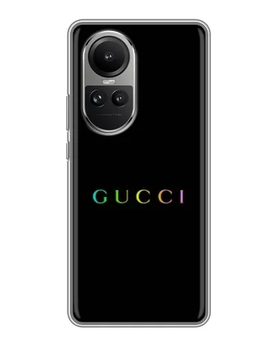 Чехол для OPPO Reno 10 Pro с картинкой «Gucci — неоновый минимализм» Чехол для OPPO Reno 10 Pro с картинкой «Gucci — неоновый минимализм»