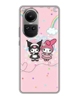 Чохол для OPPO Reno 10 Pro з картинкою «My Melody та Kuromi»