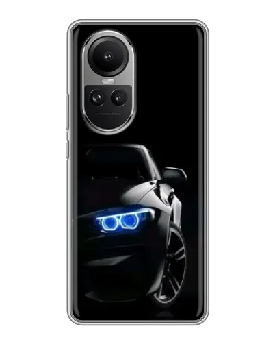 Чехол для OPPO Reno 10 Pro с картинкой «BMW — ночной взгляд» Чехол для OPPO Reno 10 Pro с картинкой «BMW — ночной взгляд»