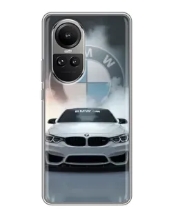 Чехол для OPPO Reno 10 Pro с картинкой «BMW в белом дыму» Чехол для OPPO Reno 10 Pro с картинкой «BMW в белом дыму»