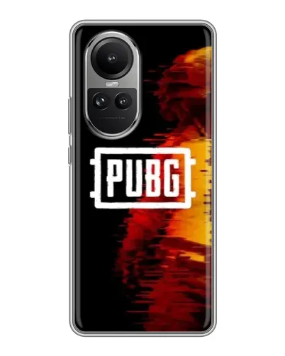 Чехол для OPPO Reno 10 Pro с картинкой «Яркий логотип PUBG» Чехол для OPPO Reno 10 Pro с картинкой «Яркий логотип PUBG»
