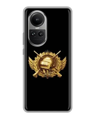 Чехол для OPPO Reno 10 Pro с картинкой «PUBG — оранжевый градиент» Чехол для OPPO Reno 10 Pro с картинкой «PUBG — оранжевый градиент»