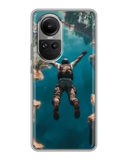 Чехол для OPPO Reno 10 Pro с картинкой «PUBG — свободное падение»