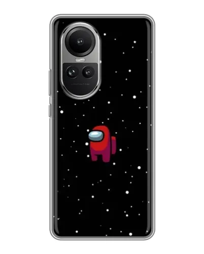 Чехол для OPPO Reno 10 Pro с картинкой «Красный Among Us» Чехол для OPPO Reno 10 Pro с картинкой «Красный Among Us»