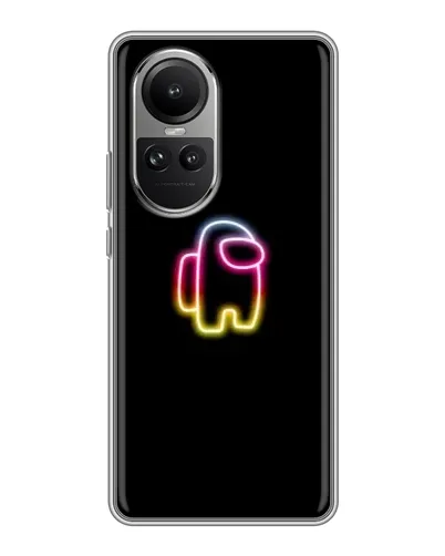 Чехол для OPPO Reno 10 Pro с картинкой «Among Us градиент» Чехол для OPPO Reno 10 Pro с картинкой «Among Us градиент»