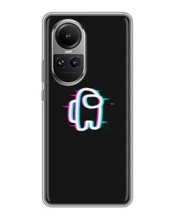 Чохол для OPPO Reno 10 Pro з картинкою «Among Us неон» Чохол для OPPO Reno 10 Pro з картинкою «Among Us неон»