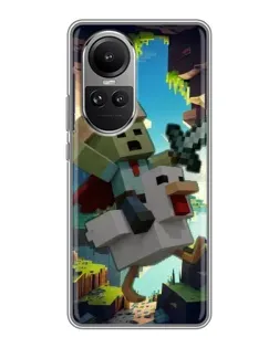 Чехол для OPPO Reno 10 Pro с картинкой «Стив и гусь»