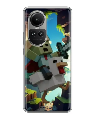 Чехол для OPPO Reno 10 Pro с картинкой «Стив и гусь» Чехол для OPPO Reno 10 Pro с картинкой «Стив и гусь»