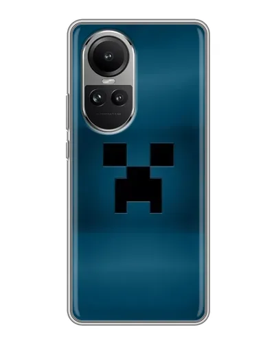 Чехол для OPPO Reno 10 Pro с картинкой «Крипер текстура» Чехол для OPPO Reno 10 Pro с картинкой «Крипер текстура»