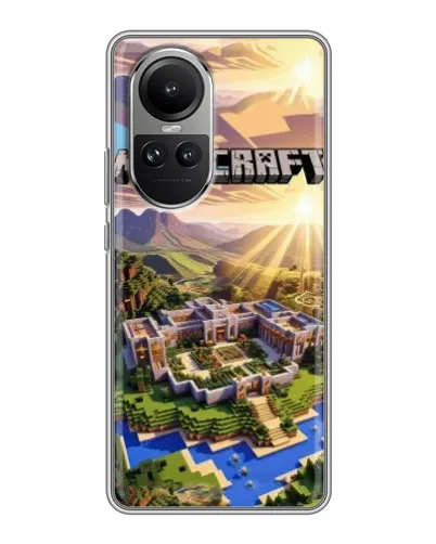 Чехол для OPPO Reno 10 Pro с картинкой «Minecraft панорама» Чехол для OPPO Reno 10 Pro с картинкой «Minecraft панорама»