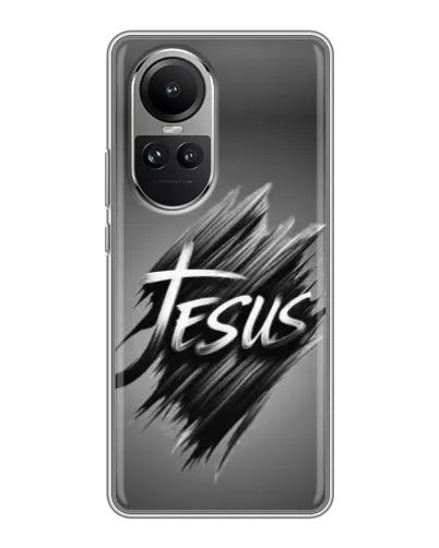 Чехол для OPPO Reno 10 Pro с картинкой «Надпись Jesus Graffiti»