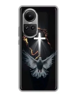 Чехол для OPPO Reno 10 Pro с картинкой «Голубь и Свет»