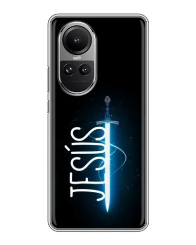 Чехол для OPPO Reno 10 Pro с картинкой «Меч Духа Jesus»