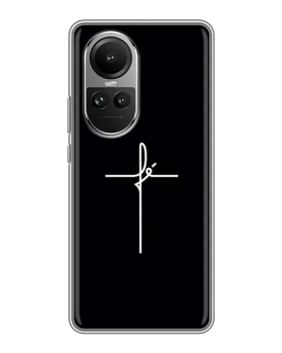 Чехол для OPPO Reno 10 Pro с картинкой «Тонкий крест» Чехол для OPPO Reno 10 Pro с картинкой «Тонкий крест»
