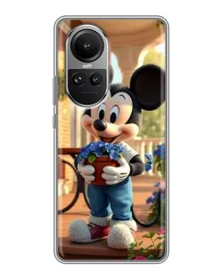 Чехол для OPPO Reno 10 Pro с картинкой «Микки садовод»