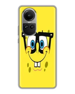 Чехол для OPPO Reno 10 Pro с картинкой «Минималистичный Спанч Боб»