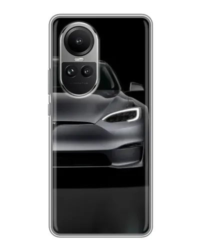Чехол для OPPO Reno 10 Pro с картинкой «Tesla Model S Look» Чехол для OPPO Reno 10 Pro с картинкой «Tesla Model S Look»