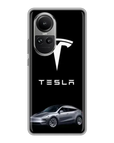 Чехол для OPPO Reno 10 Pro с картинкой «Tesla Model Y» Чехол для OPPO Reno 10 Pro с картинкой «Tesla Model Y»