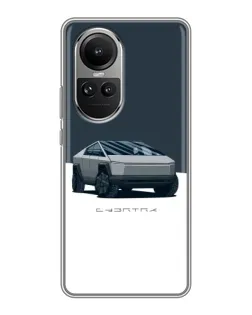 Чехол для OPPO Reno 10 Pro с картинкой «Серебристый Cybertruck Tesla» Чехол для OPPO Reno 10 Pro с картинкой «Серебристый Cybertruck Tesla»