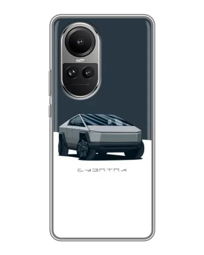 Чехол для OPPO Reno 10 Pro с картинкой «Серебристый Cybertruck Tesla» Чехол для OPPO Reno 10 Pro с картинкой «Серебристый Cybertruck Tesla»