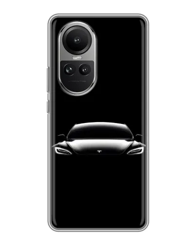 Чехол для OPPO Reno 10 Pro с картинкой «Фары Tesla Night» Чехол для OPPO Reno 10 Pro с картинкой «Фары Tesla Night»