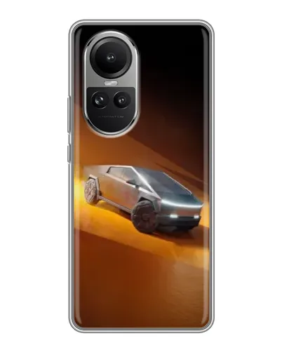 Чехол для OPPO Reno 10 Pro с картинкой «Cybertruck в пустыне» Чехол для OPPO Reno 10 Pro с картинкой «Cybertruck в пустыне»