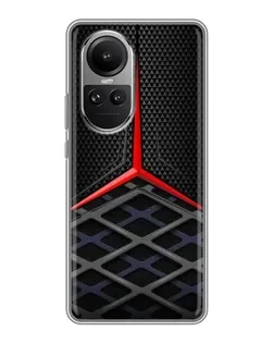Чехол для OPPO Reno 10 Pro с картинкой «Mercedes Carbon Grid»
