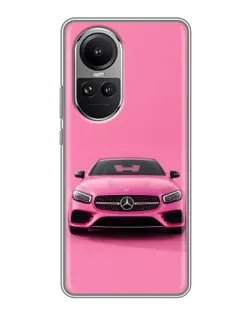 Чехол для OPPO Reno 10 Pro с картинкой «Розовый Mercedes AMG» Чехол для OPPO Reno 10 Pro с картинкой «Розовый Mercedes AMG»