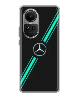Чехол для OPPO Reno 10 Pro с картинкой «Спортивные линии Mercedes» Чехол для OPPO Reno 10 Pro с картинкой «Спортивные линии Mercedes»
