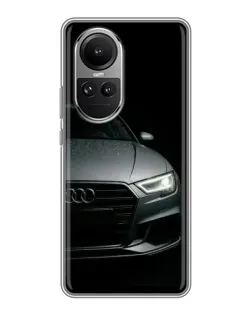 Чехол для OPPO Reno 10 Pro с картинкой «Audi — детализация кузова»