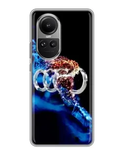Чехол для OPPO Reno 10 Pro с картинкой «Энергия лого Audi»