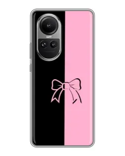 Чехол для OPPO Reno 10 Pro с картинкой «Половинки банта»