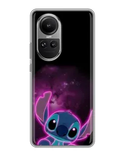 Чехол для OPPO Reno 10 Pro с картинкой «Неоновый Stitch»