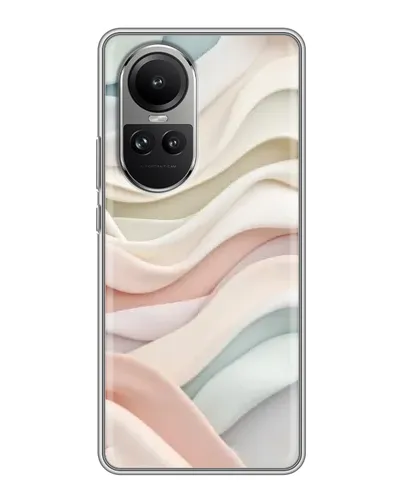 Чехол для OPPO Reno 10 Pro с картинкой «Пастельные нежные волны»
