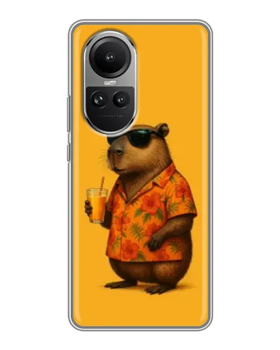 Чехол для OPPO Reno 10 Pro с картинкой «Капибара на отдыхе» Чехол для OPPO Reno 10 Pro с картинкой «Капибара на отдыхе»