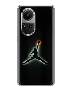 Чехол для OPPO Reno 10 с картинкой «Jordan Gradient Logo»