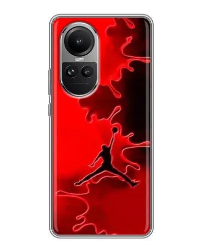 Чехол для OPPO Reno 10 с картинкой «Jordan Red Smoke»