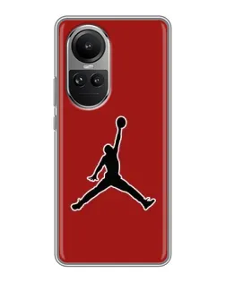 Чехол для OPPO Reno 10 с картинкой «Jordan Red Back»