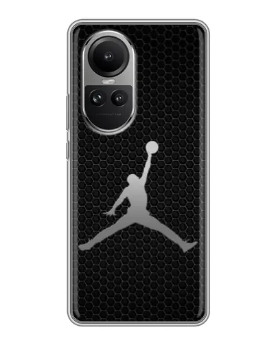 Чехол для OPPO Reno 10 с картинкой «Jordan Dark Carbon»
