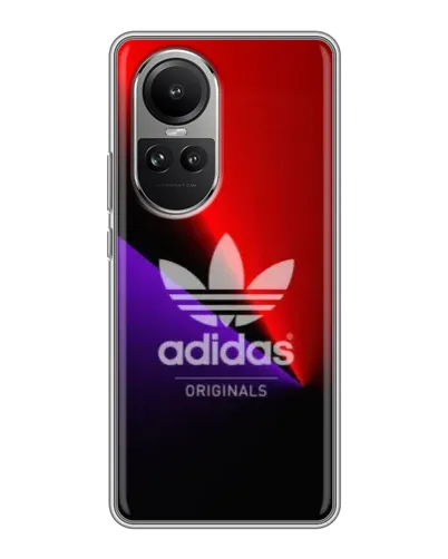 Чехол для OPPO Reno 10 с картинкой «Adidas Red Neon»
