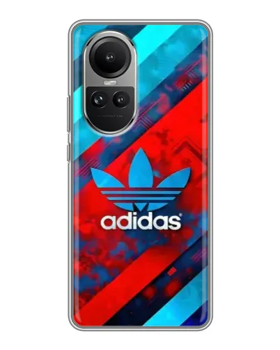 Чехол для OPPO Reno 10 с картинкой «Абстракция Adidas»