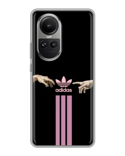 Чехол для OPPO Reno 10 с картинкой «Adidas Hands»