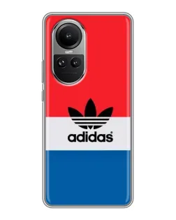 Чехол для OPPO Reno 10 с картинкой «Ретро блоки Adidas» Чехол для OPPO Reno 10 с картинкой «Ретро блоки Adidas»
