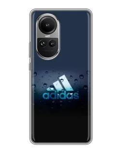 Чехол для OPPO Reno 10 с картинкой «Adidas Water Drops» Чехол для OPPO Reno 10 с картинкой «Adidas Water Drops»